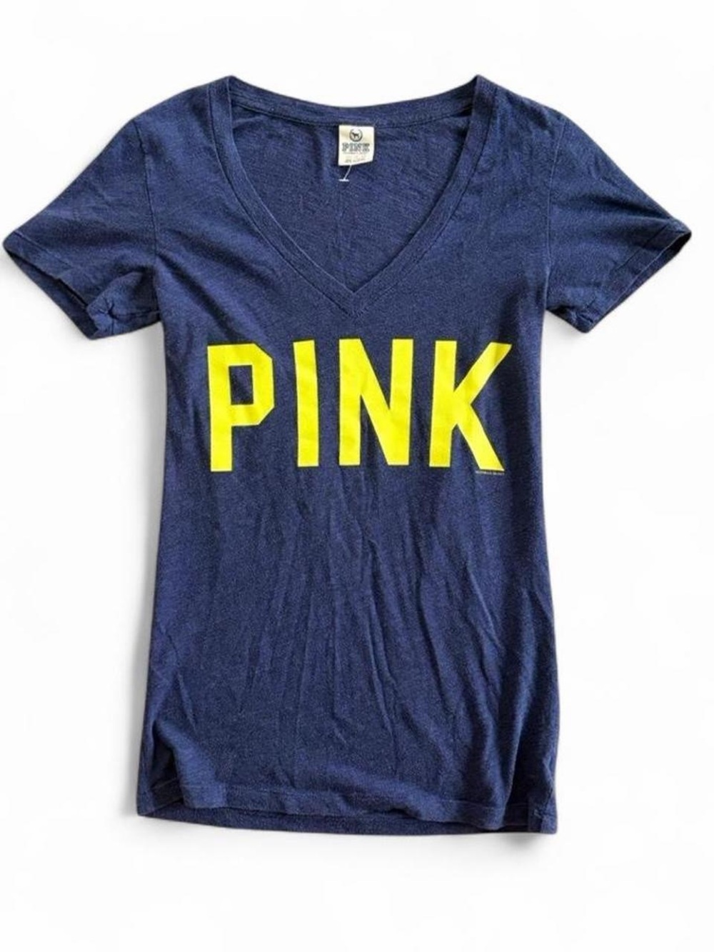 PINK Victoria's Secret Navy V-Neck Tee